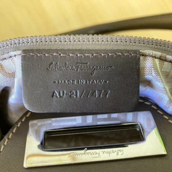 Salvatore Ferragamo Hand Bag Tote Purse Gancini Multicolor Authentic from JAPAN - Picture 16 of 16